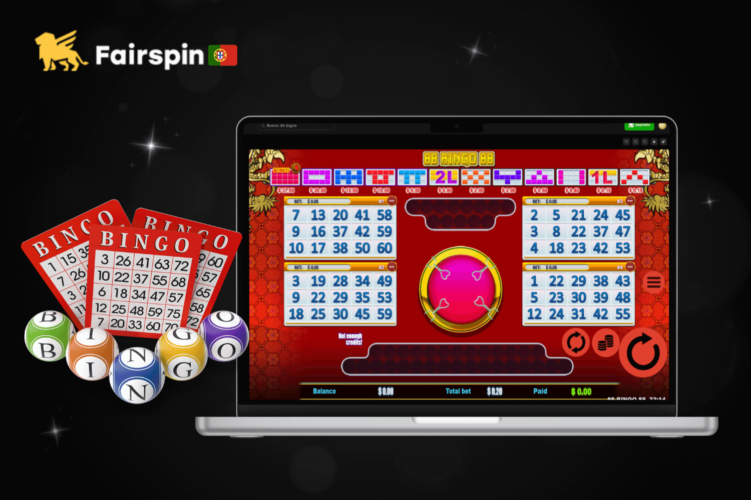 Bingo no Fairspin Casino Portugal: divirta-se e ganhe prémios