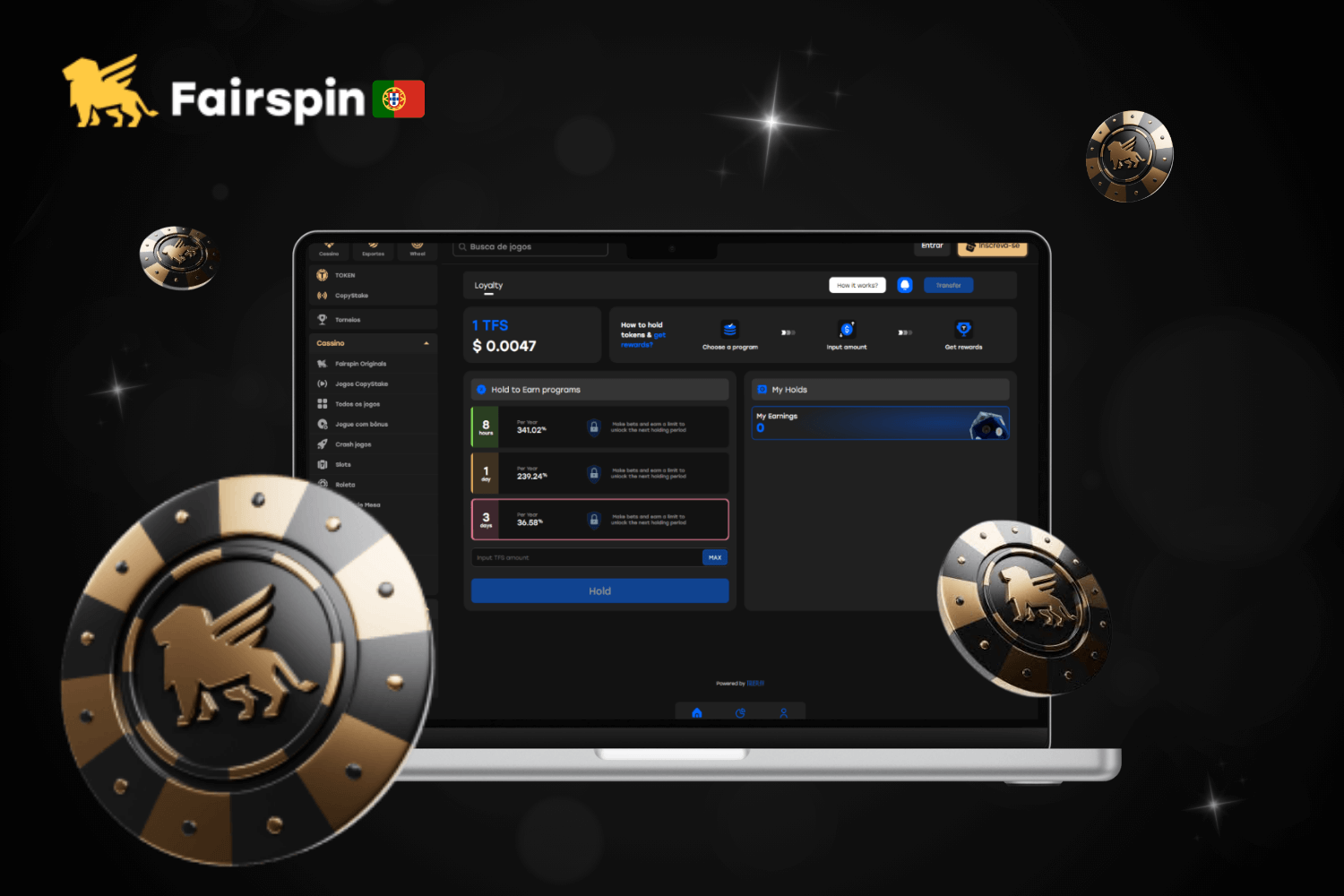 Token TFS: como utilizá-lo no Fairspin Casino Portugal