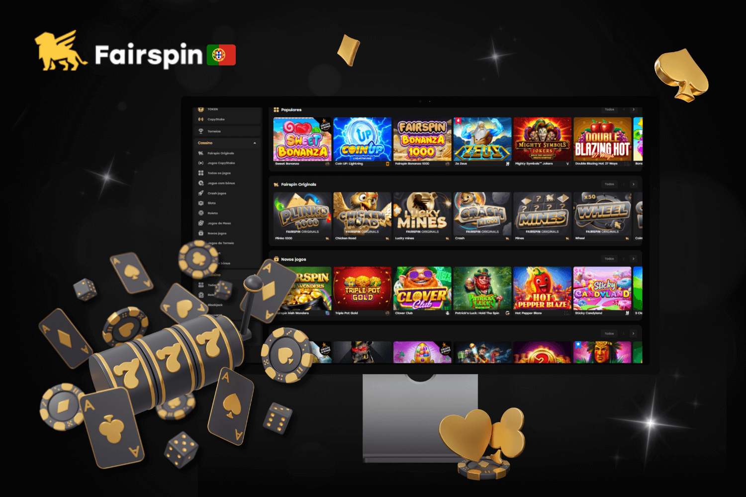 Fairspin Portugal oferece uma ampla seleção de jogos para todos os perfis de jogadores